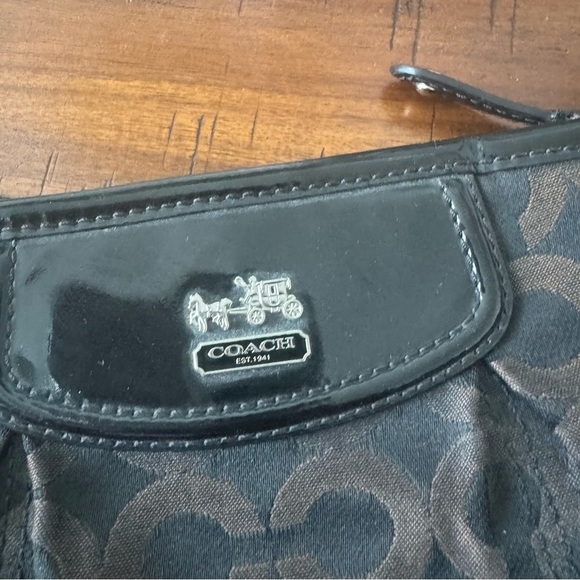 Coach Brown Wristlet with Iconic Design - Picture 3 of 6